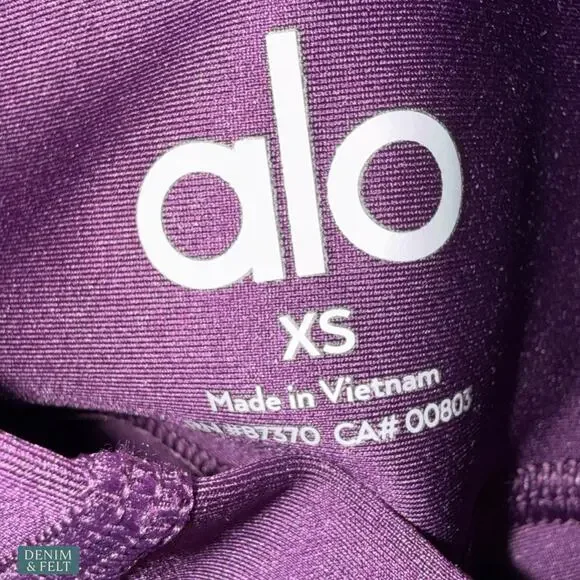 Alo Yoga 7/8 High Waist Airlift Legging Dark Plum Sculpting Compression Studio - Picture 14 of 16